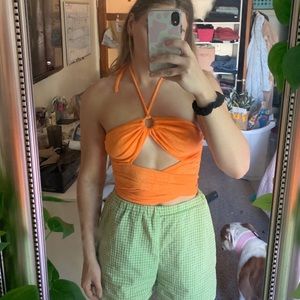 Orange Wrap Tank